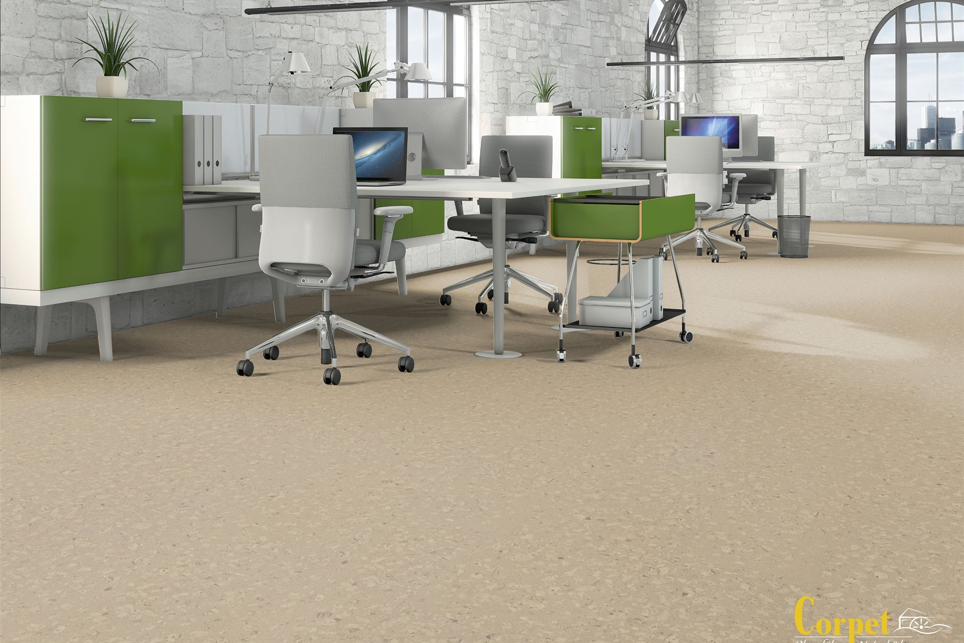 corpet_korkboden_Designcork-Bio-Silent-Faro-sandbeige-ungefast-buero