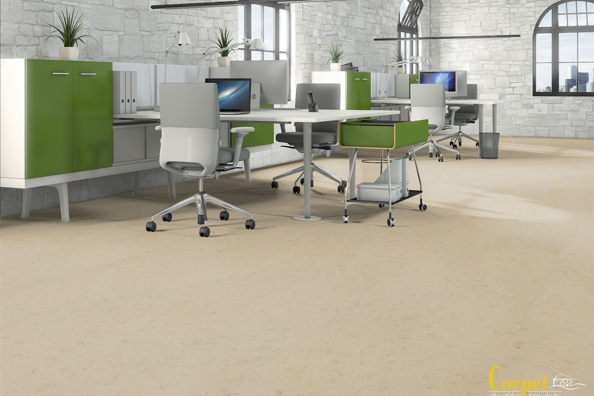 corpet_korkboden_Designcork-Bio-Silent-Lissabon-elfenbein-ungefast-buero