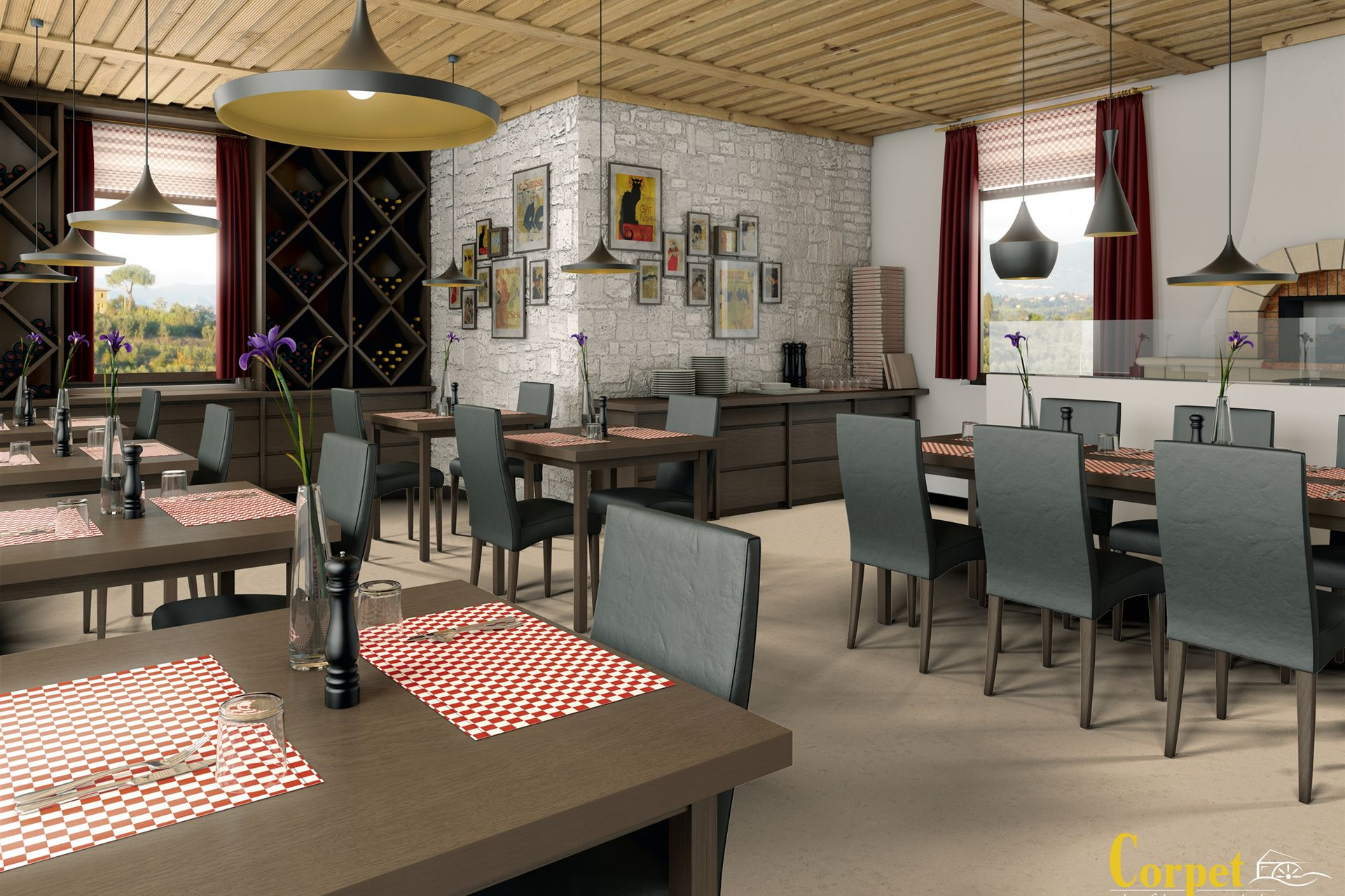 corpet_korkboden_Designcork-Bio-Silent-Lissabon-sandbeige-ungefast-Restaurant