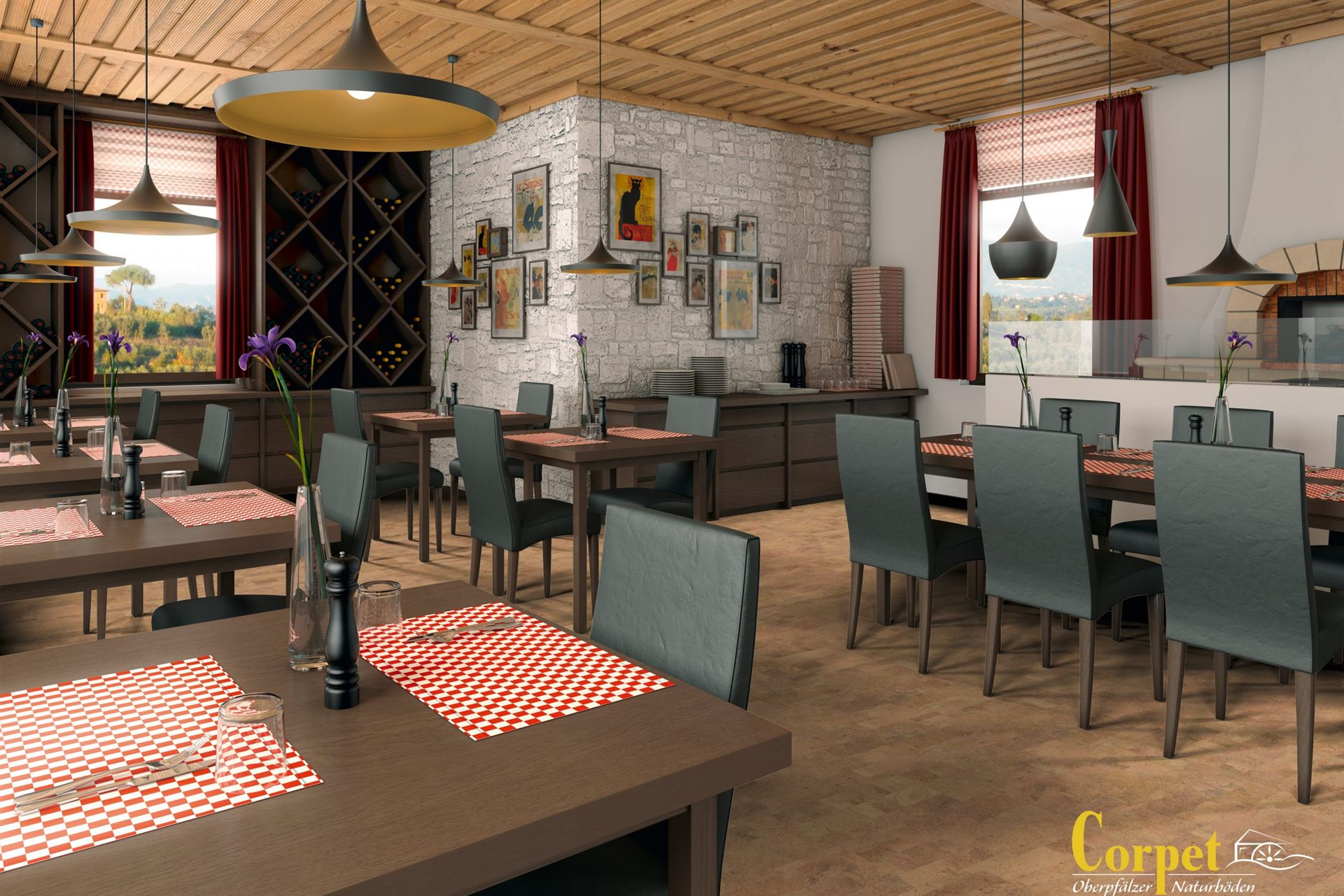 corpet_korkboden-Eco-Schiffsboden-natur-130-Restaurant-scaled