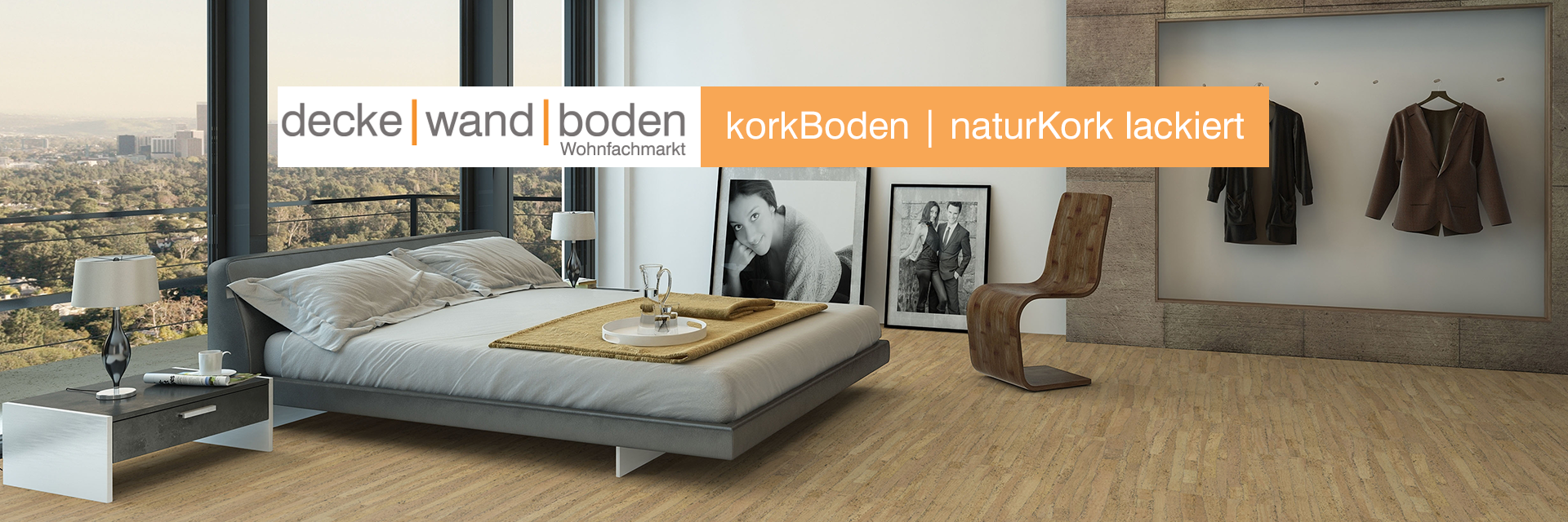 decke wand boden naturKork lackiert