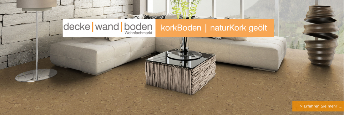 decke wand boden naturKork geoelt